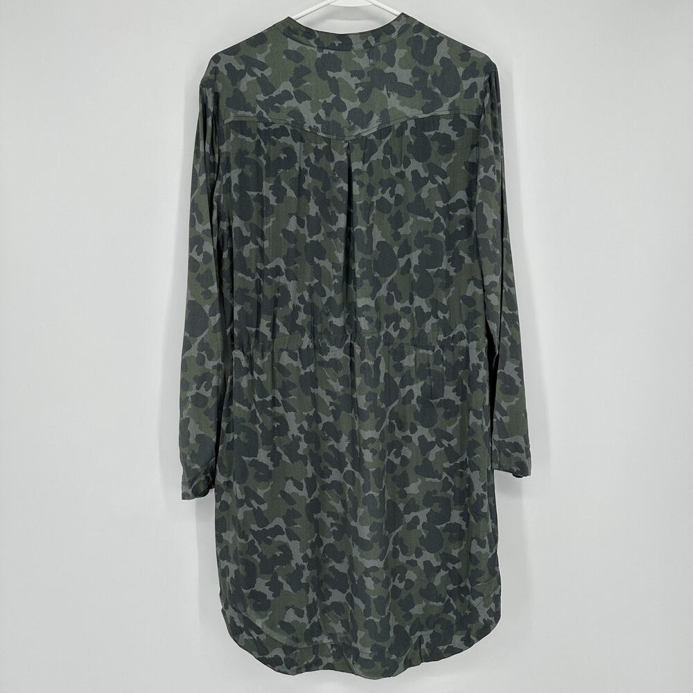 Cloth & Stone Dress Womens Medium Camouflage Long Sleeve Shirt Button Up Pockets - Picture 11 of 12